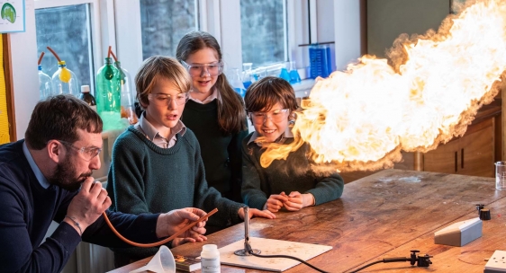 science explosion fire lab prep school learning